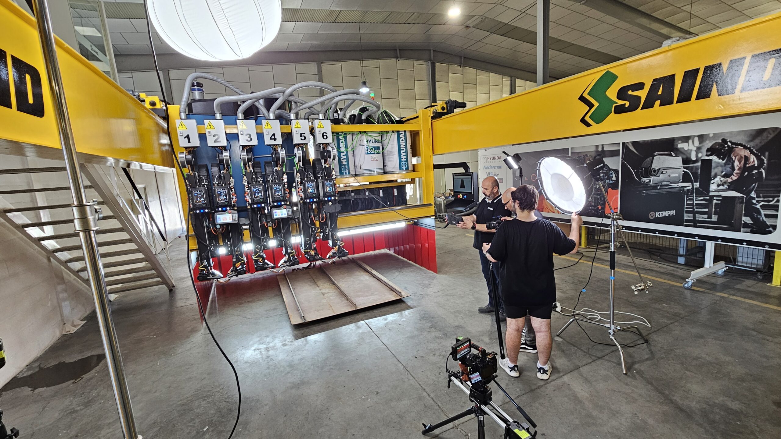 Video industrial pórtico de soldadura